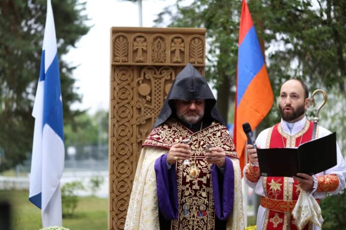First Armenian cross-stone consecrated and opened in Finland