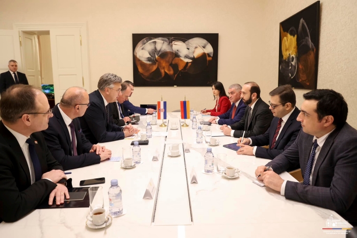 Արարատ Միրզոյանն ու Խորվաթիայի վարչապետը քննարկել են տարածաշրջանային անվտանգությանն առնչվող հարցեր